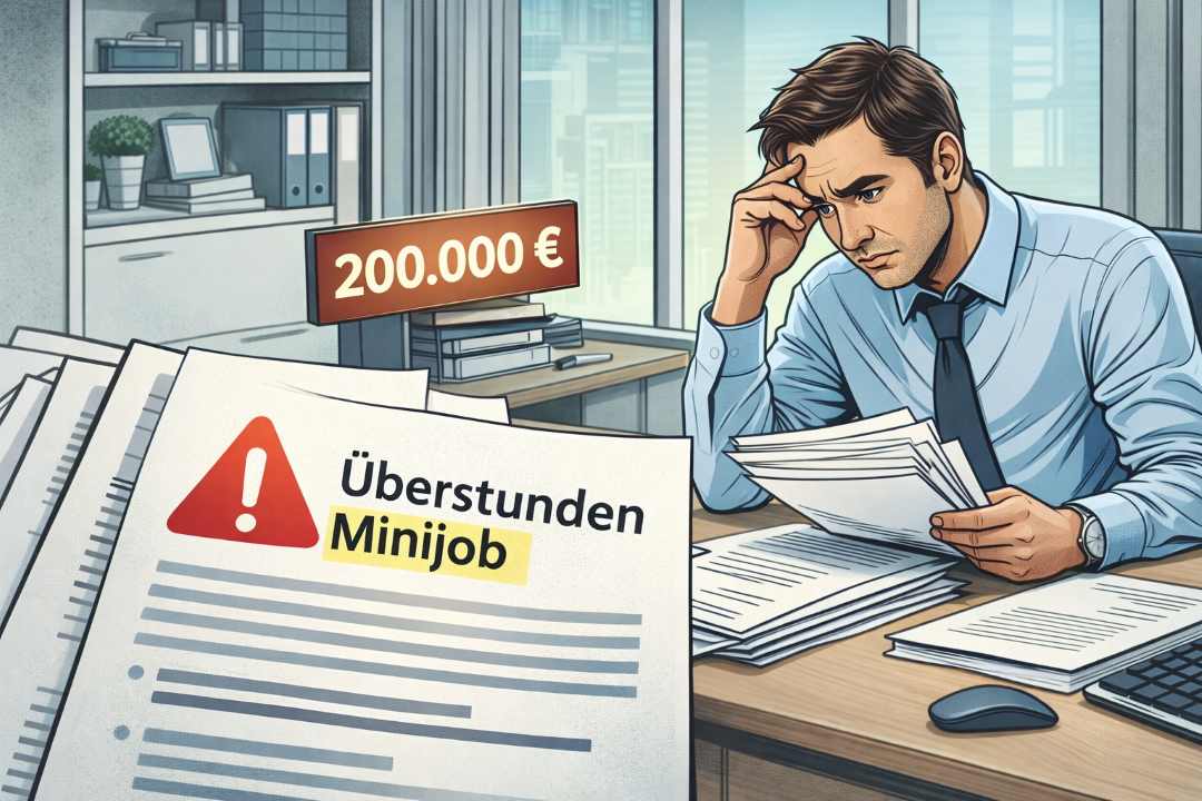 Minijob Fehler Arbeitgeber Überstunden